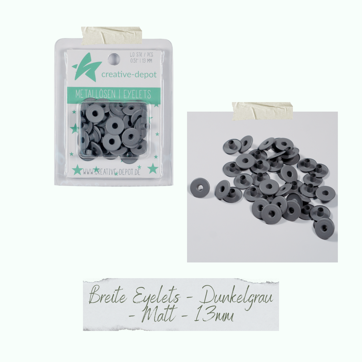 CD-EY-053_Breite-Eyelets-Dunkelgrau-Matt-13mm