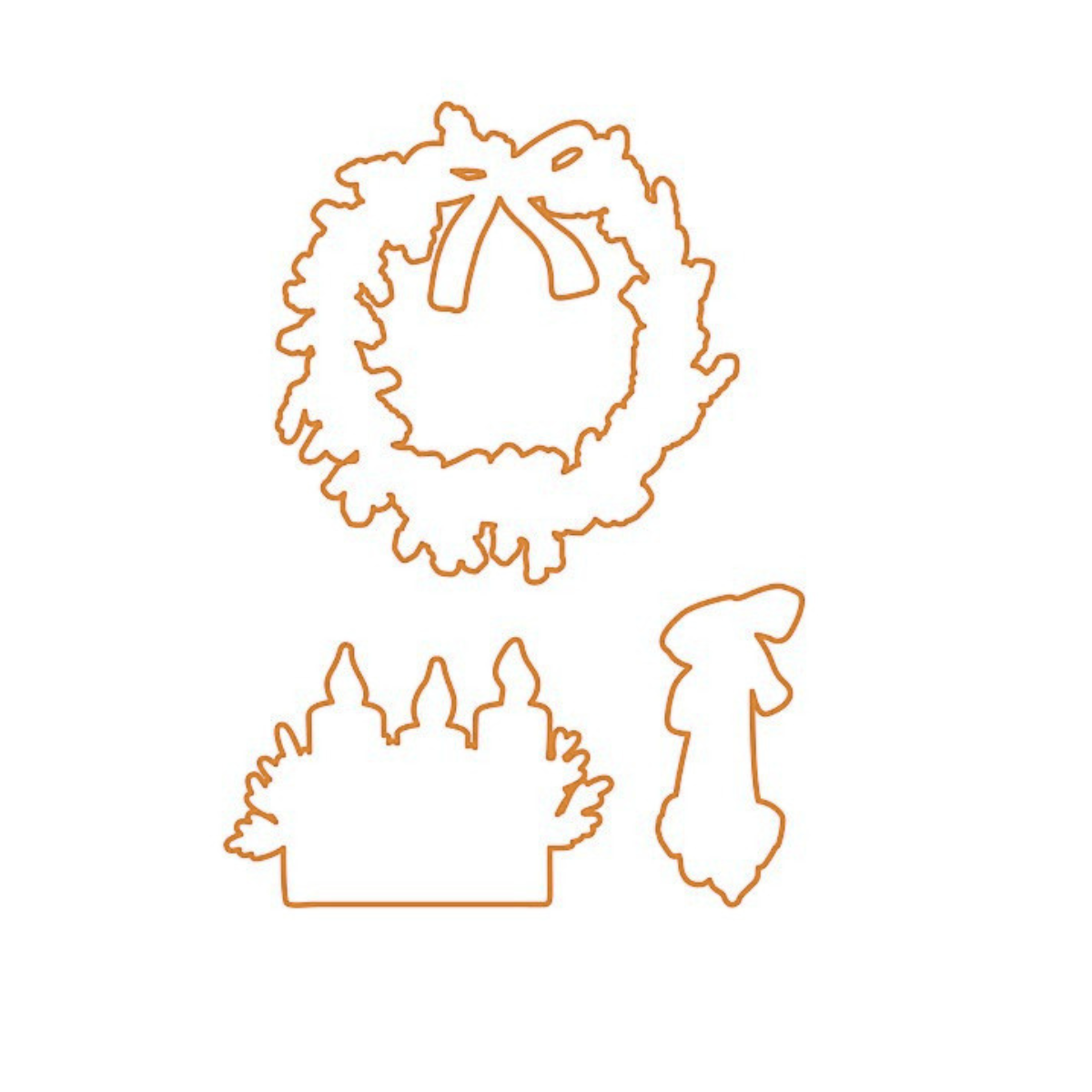 Die - Kleine Weihnachtsmotive - Add on - Outline