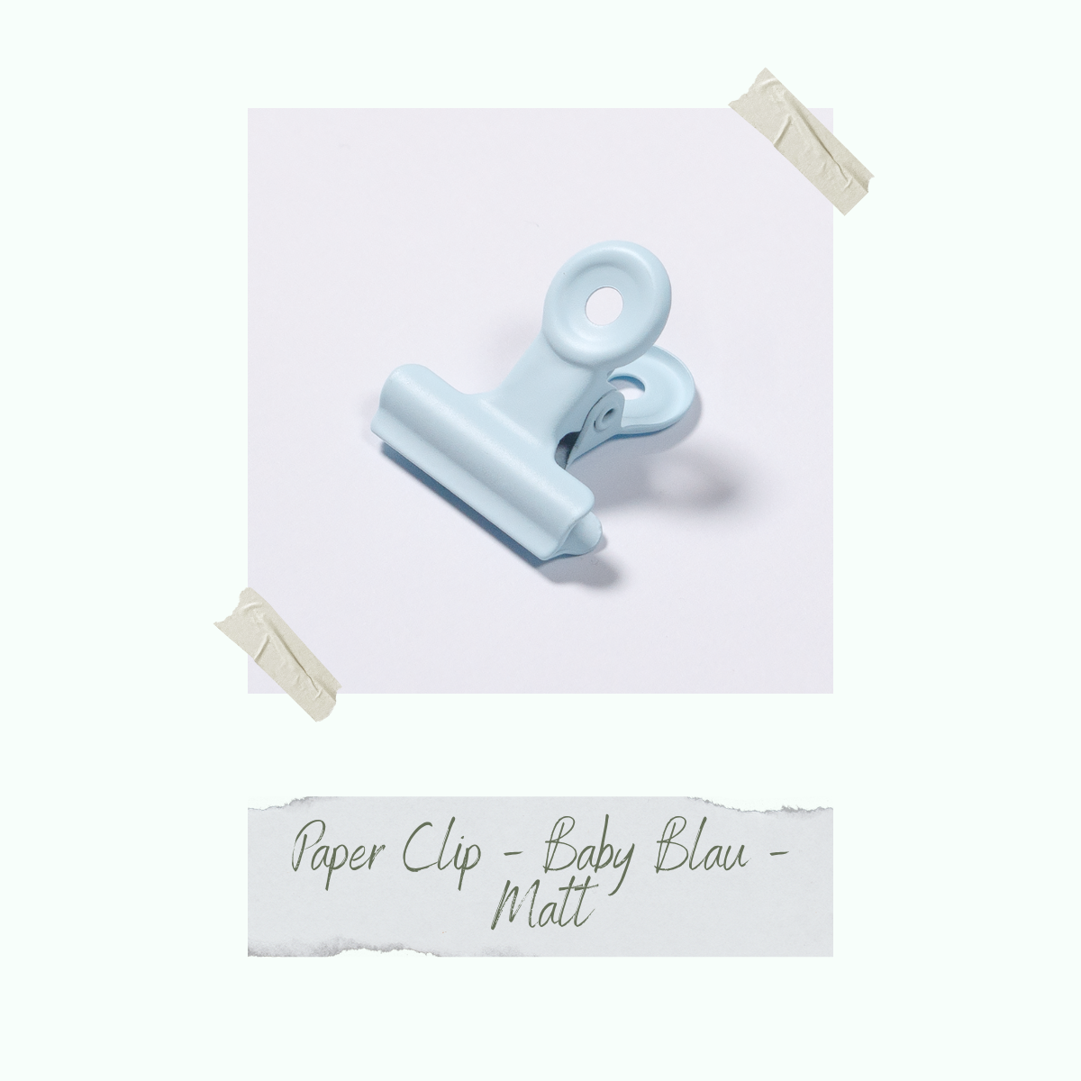 CD-ZB-056_Paper-Clip-Baby-Blau-Matt-einzeln Paper Clip - Baby Blau - Matt