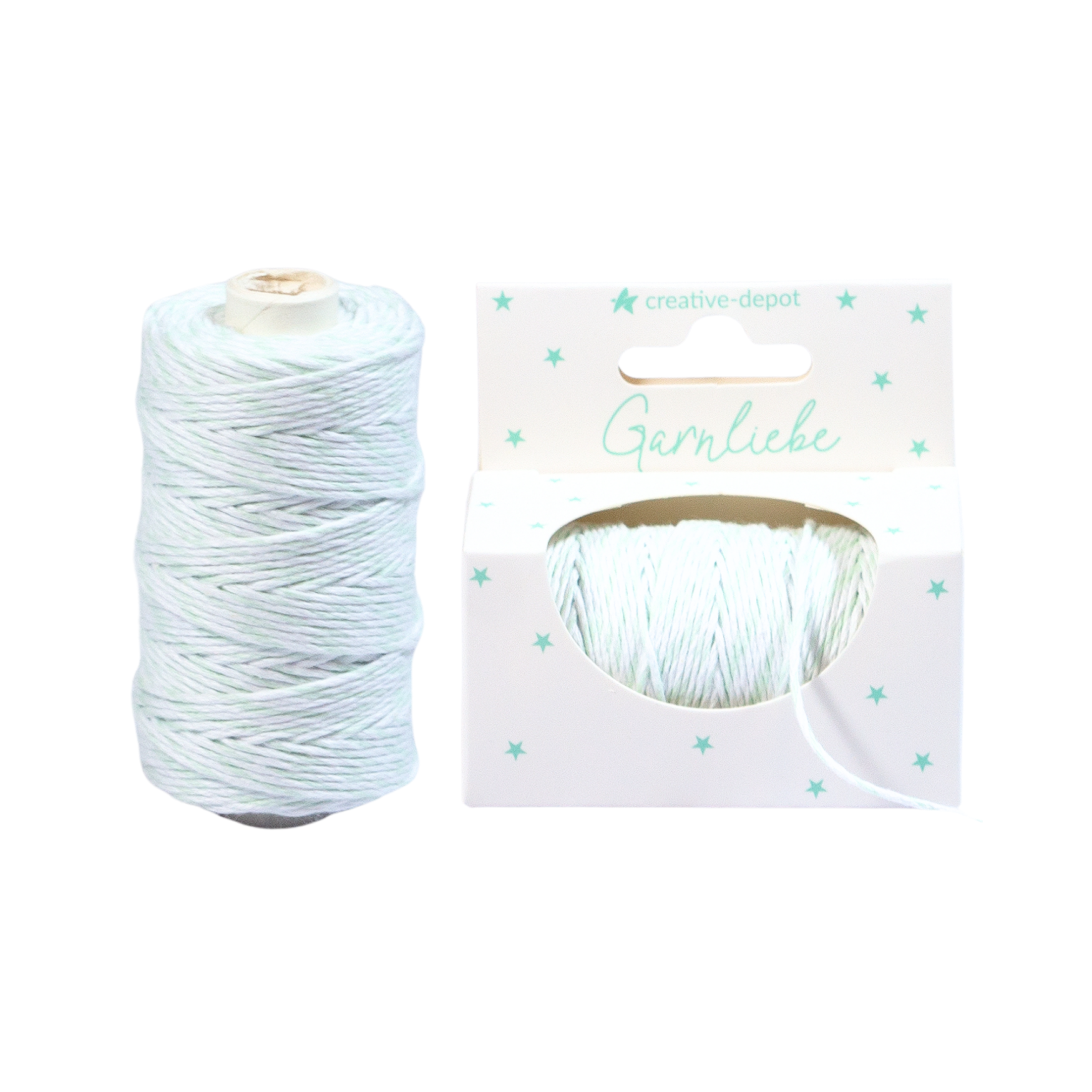 Baker Twine - Weiß & Baby-Mint - Garnliebe