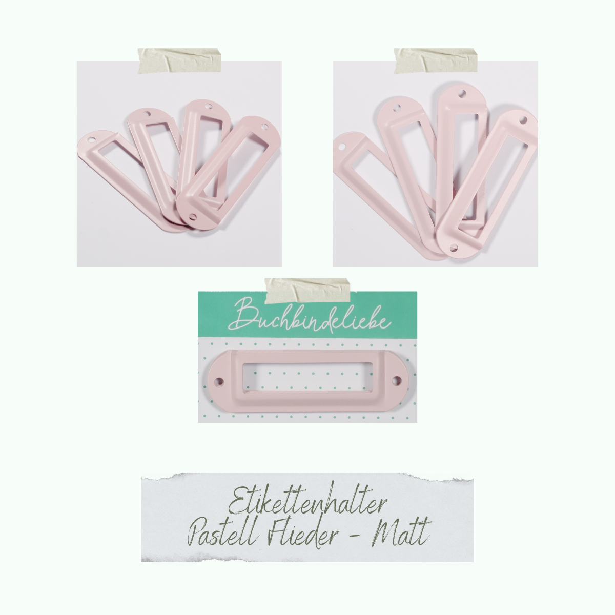 CD-BUM-022_Etikettenhalter-Pastell-Flieder-Matt Etikettenhalter - Pastell Flieder - Matt - Buchbindeliebe