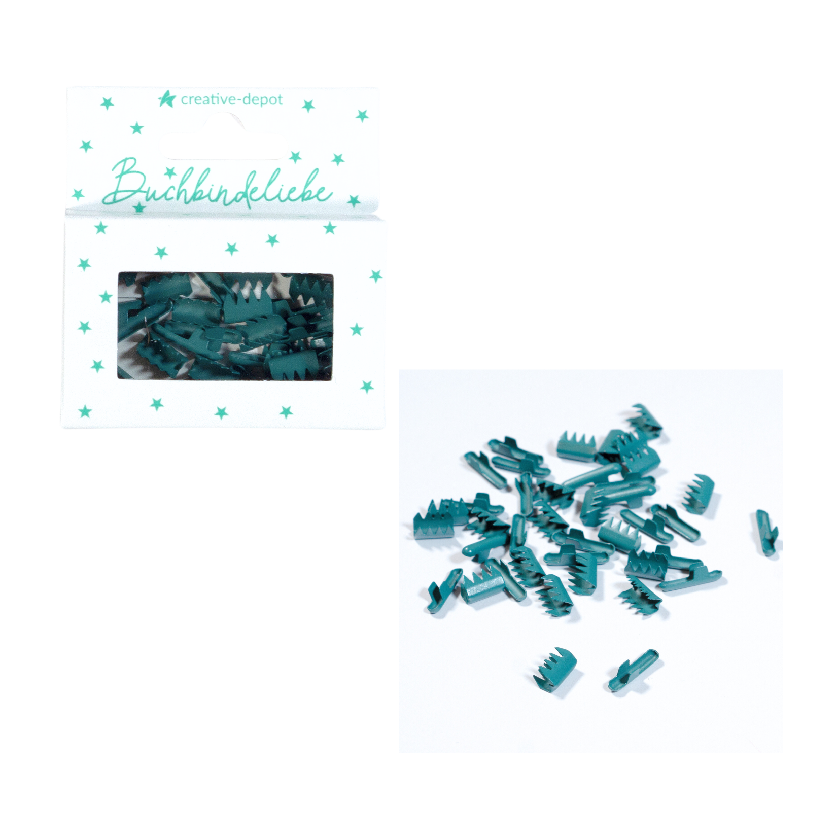 Splinte - Salbei - Matt - Buchbindeliebe - 40 Stück