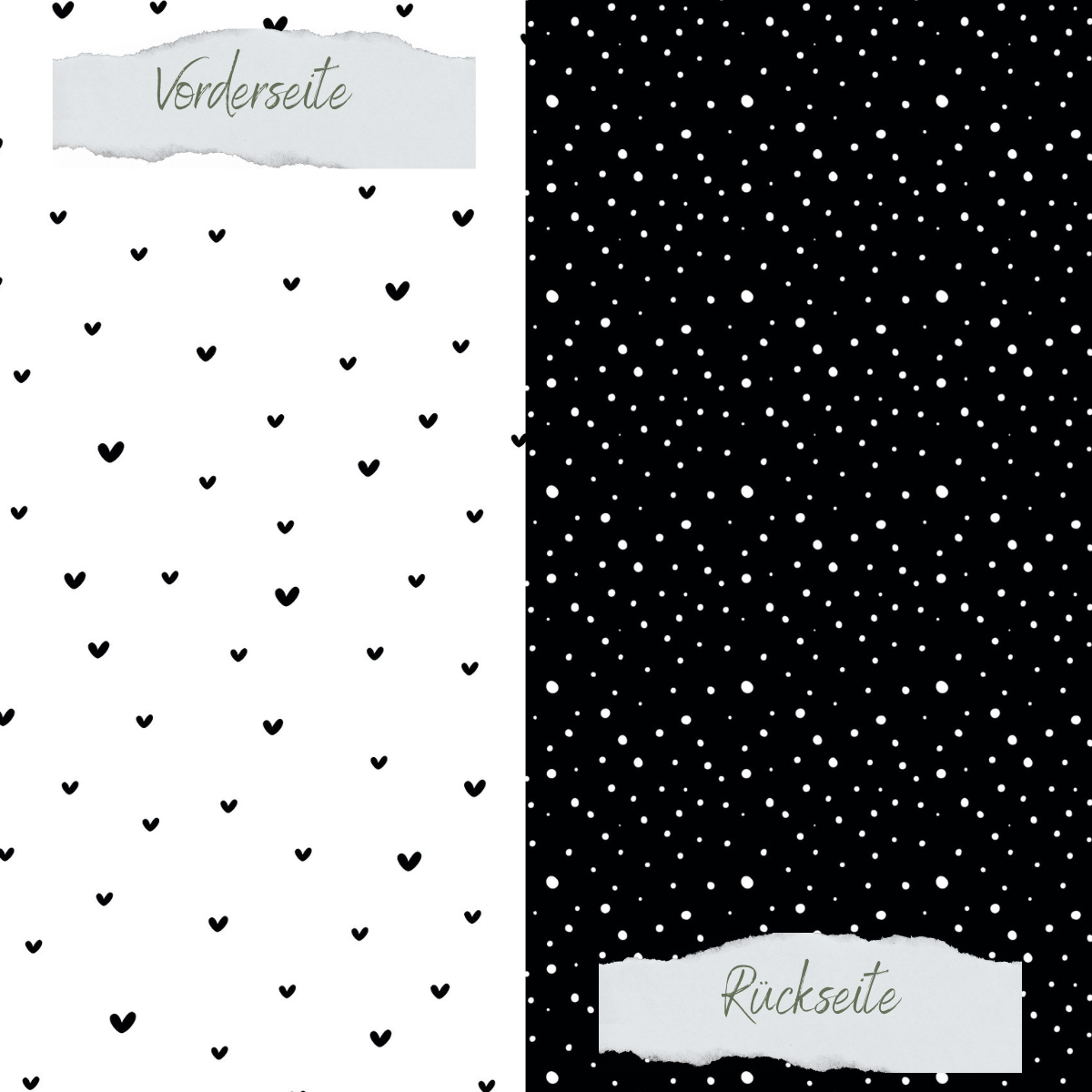 Papel de diseño - Basic - Schwarz - Doodle Herzen + Sprenkel - Doppelseitig bedruckt Papel de diseño - Basic - Schwarz - Doodle Herzen + Sprenkel - Doppelseitig bedruckt