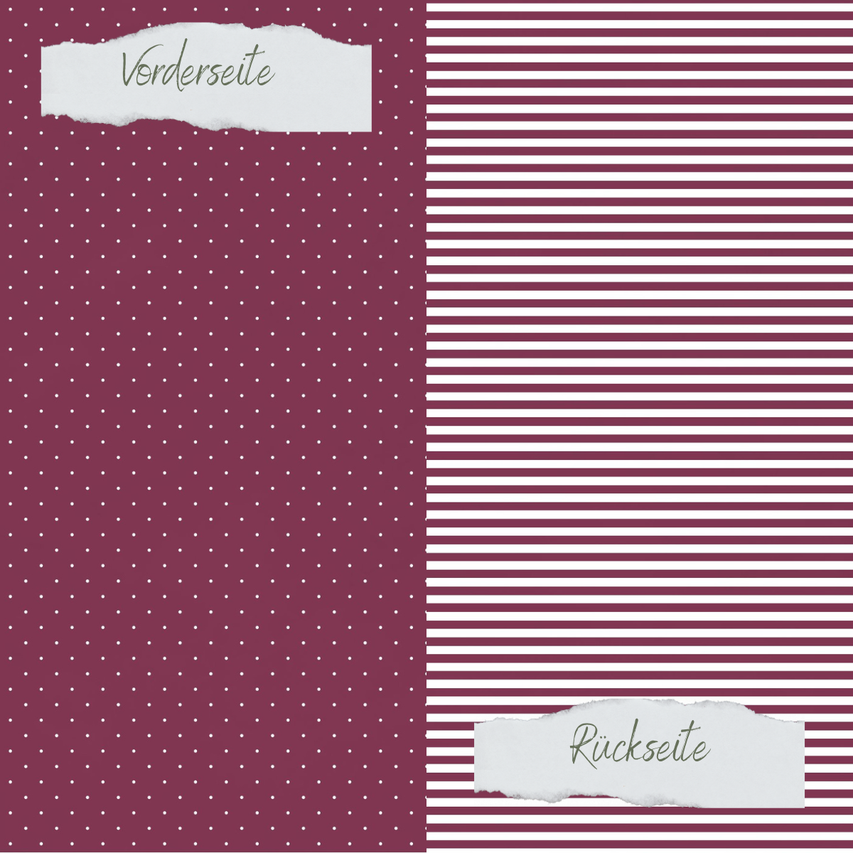 Papel de diseño - Basic - Herbstbeere - Mini Pünktchen + Schmale Streifen - Impreso por ambas caras Papel de diseño - Basic - Herbstbeere - Mini Pünktchen + Schmale Streifen - Impreso por ambas caras