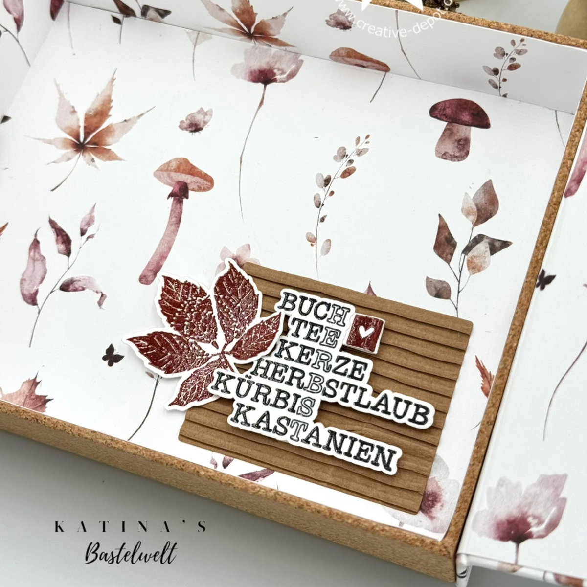 Designpapier - Herbsttraum - Doppelseitig bedruckt