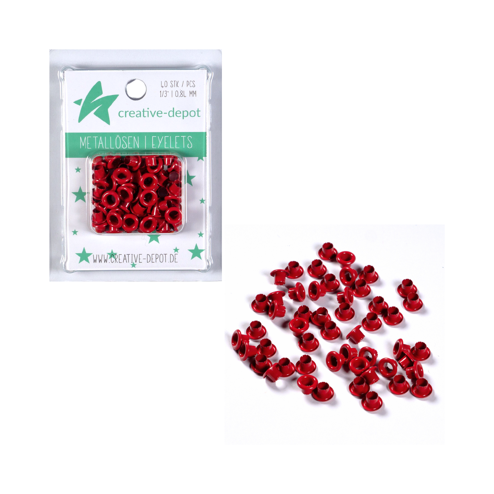 Eyelets - Bordeaux - 8 mm