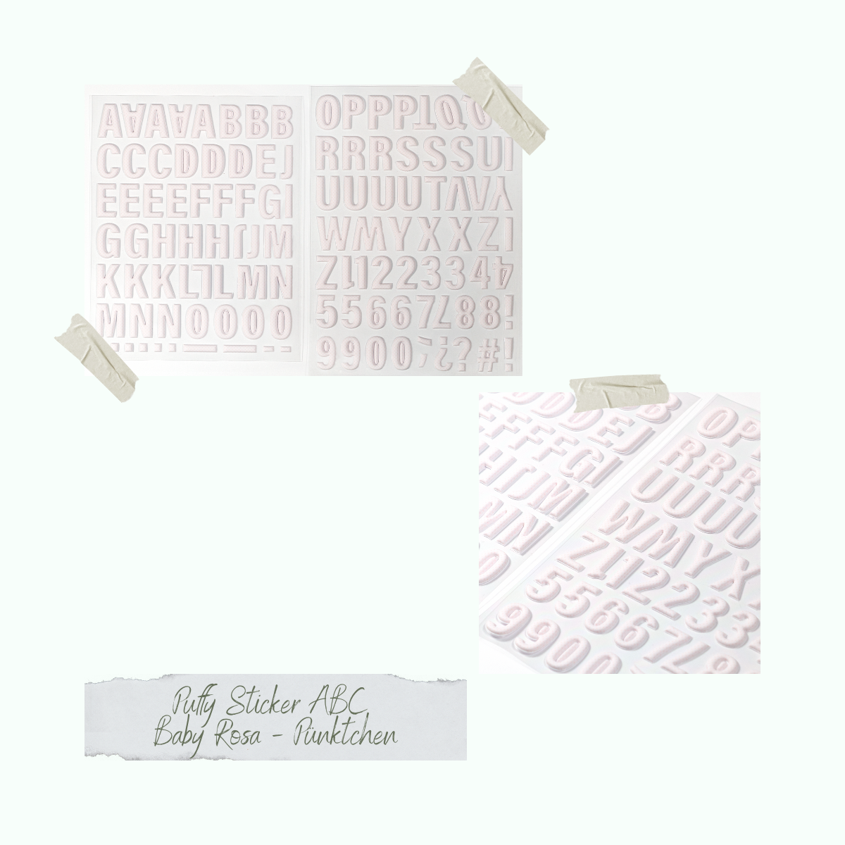 CD-PS-028_Puffy-Sticker-ABC-Baby-Rosa-P-nktcheniZoHUKMax5fi2 Pfuffy Sticker - ABC - Baby Rosa - Pünktchen
