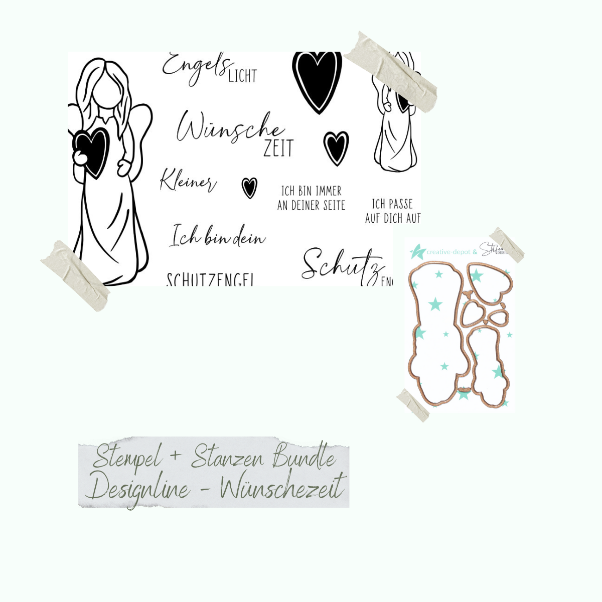 Bundle - Designline - Wünschezeit - Stempelset & Stanzen Bundle - Designline - Wünschezeit - Stempelset & Stanzen