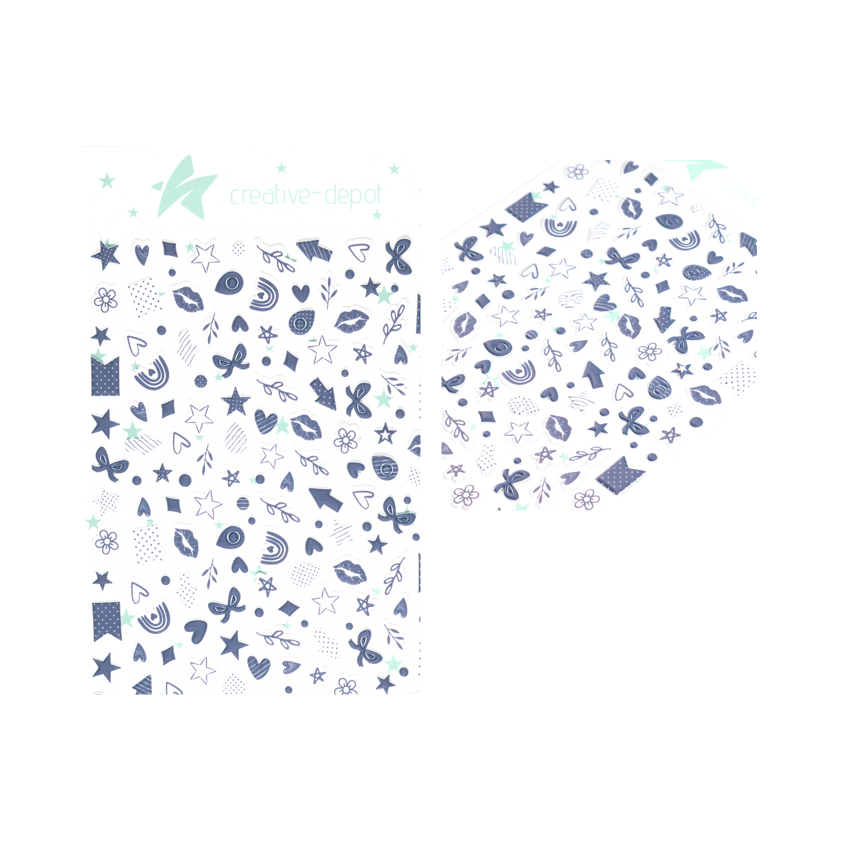 Puffy Sticker - Marineblau