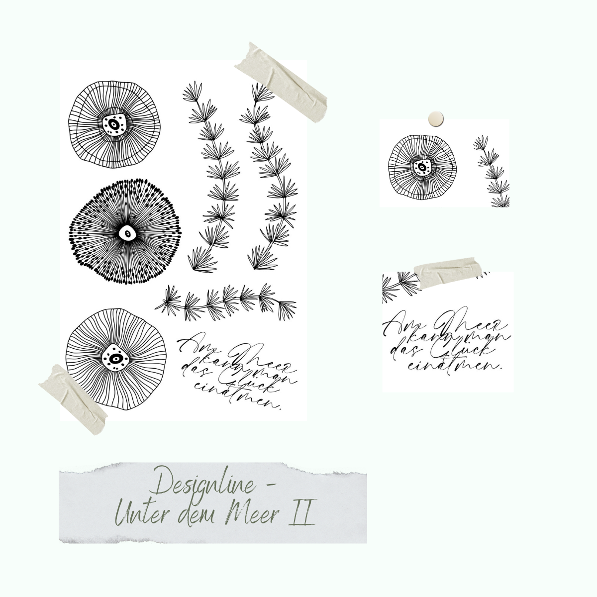 CD-Stt-1201-Designline-Unter-dem-Meer-II Stempelset - Designline - Unter dem Meer II