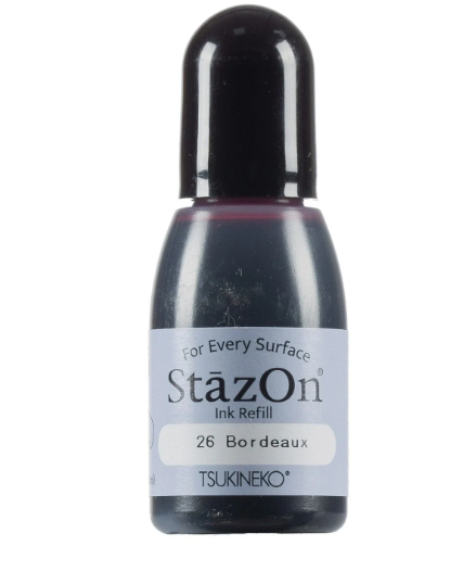 StazOn - Nachfülltinte - Bordeaux 15ml  