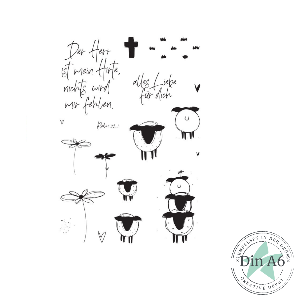 Stempelset - Mein Hirte