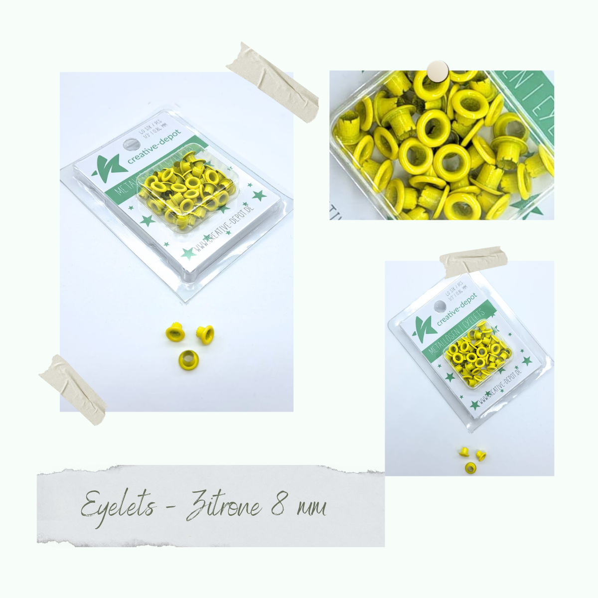 CD-EY-021 Eyelets - Zitrone - 8mm