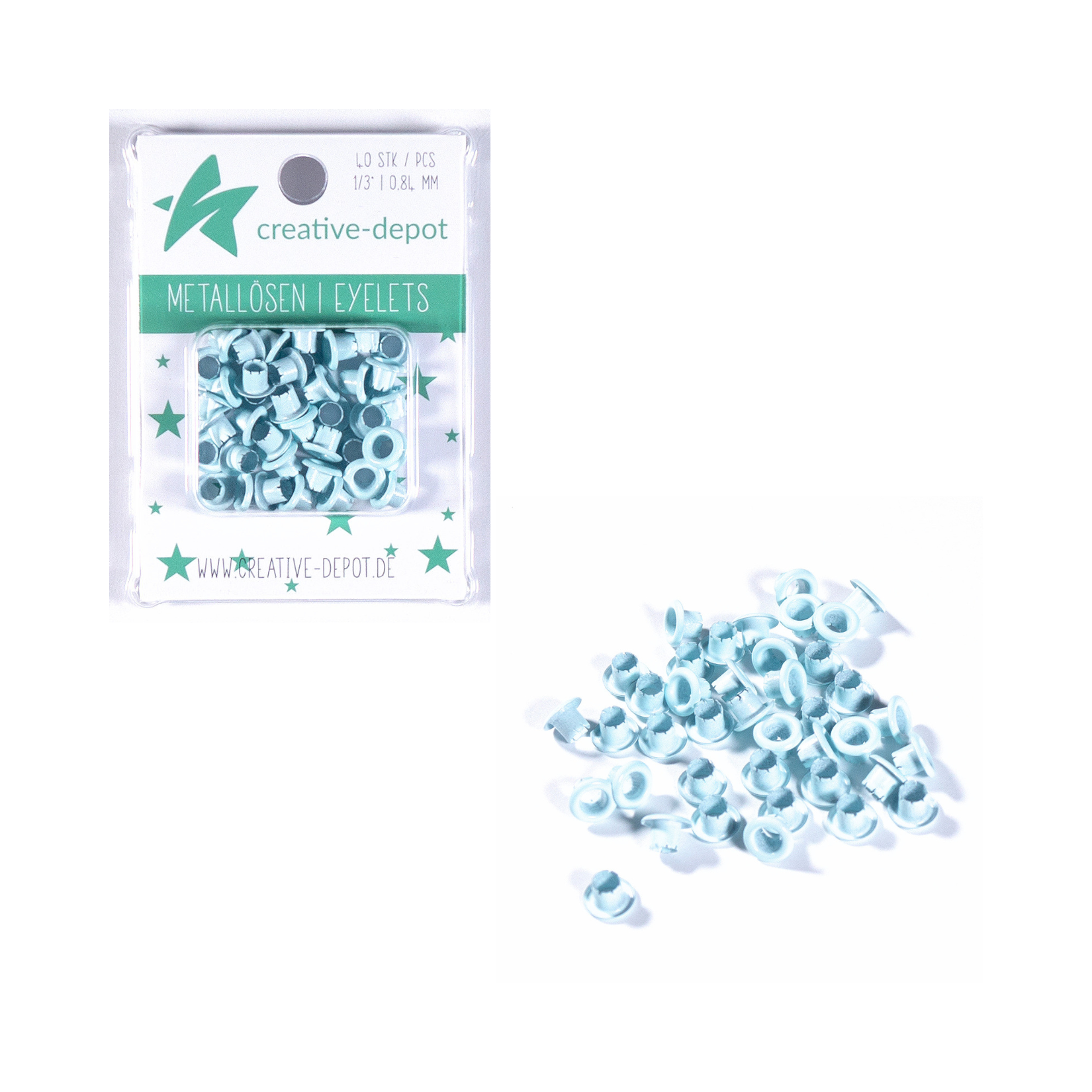 Eyelets - Hellblau - 8mm