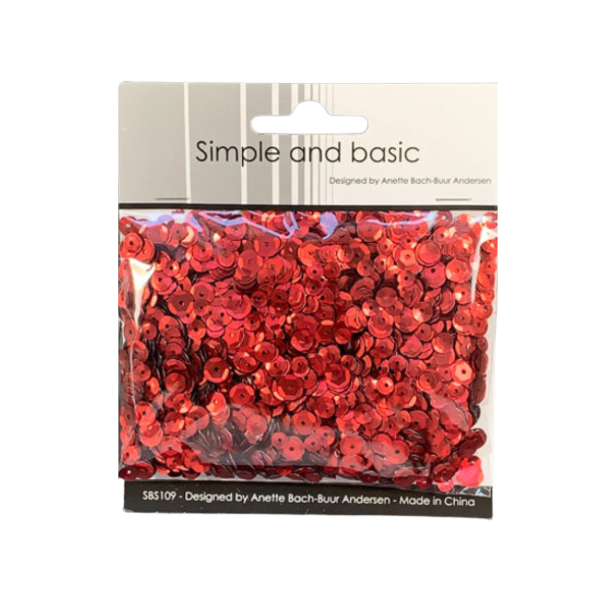 Simple and Basic - Pailetten Mix - Rot
