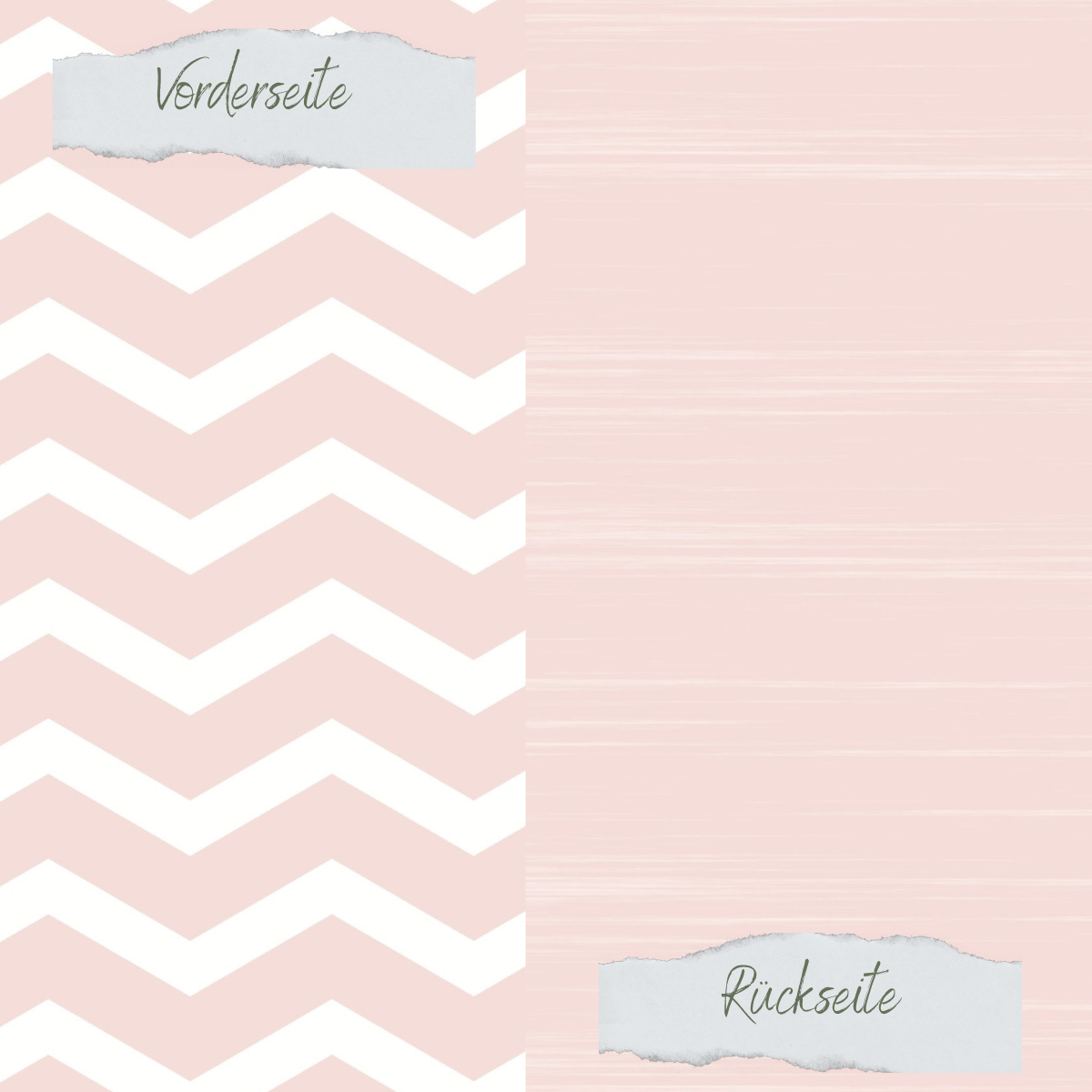 Designpapier - Designline - Scrapliebe - Sommerspaß - Chevron breit - Doppelseitig bedruckt