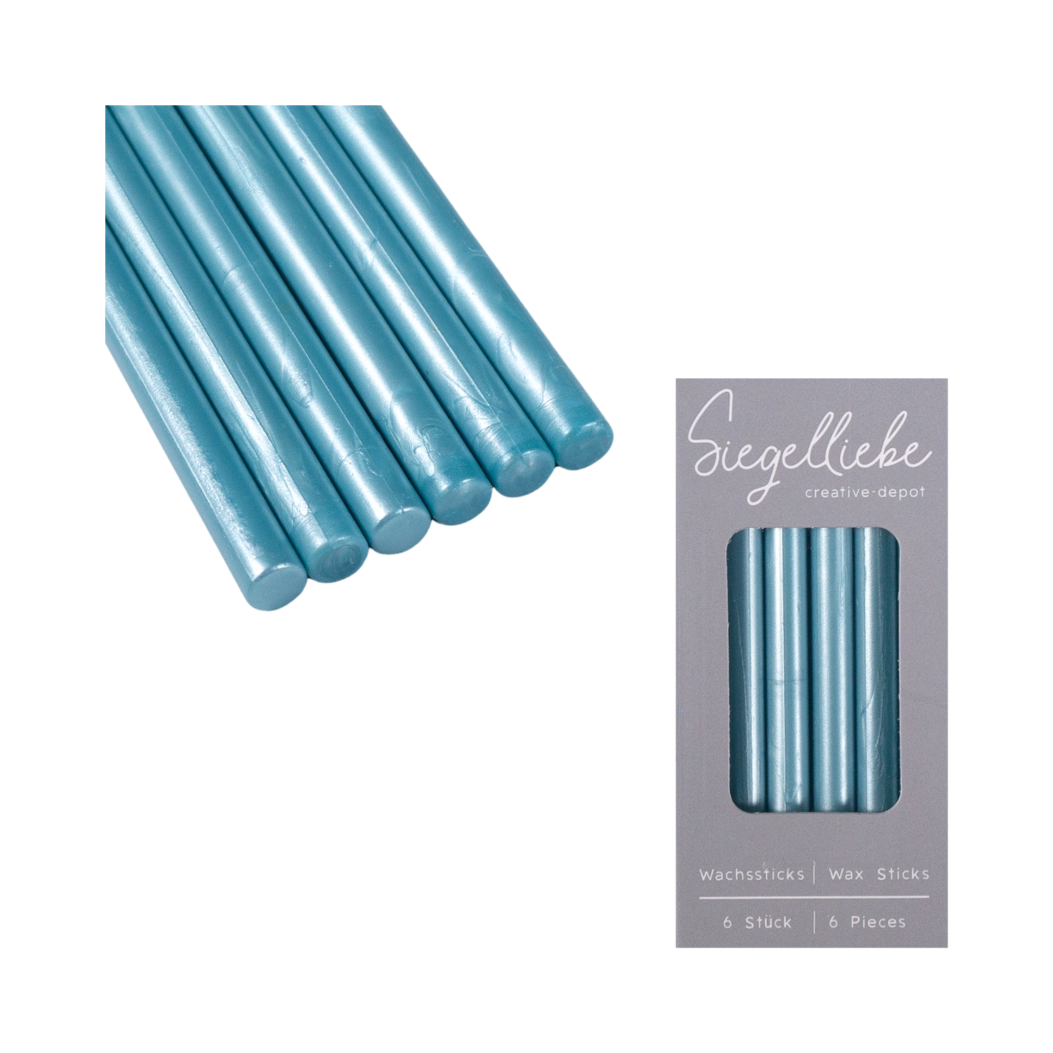 Bâtons de cire - Stahlblau - Siegelliebe