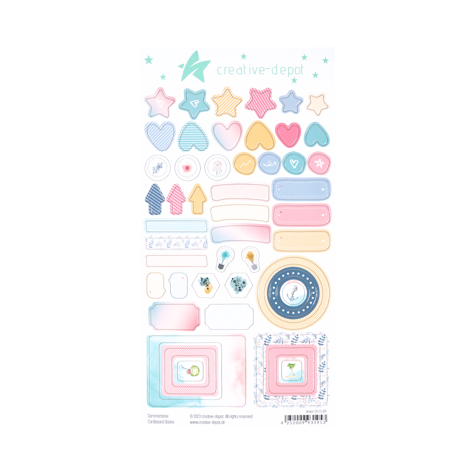 Cardboard Sticker - Sommerbrise