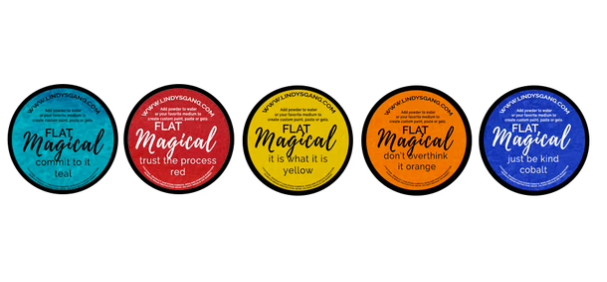 Lindys - Farbpulver - Words of Wisdom Magical Flat Set 