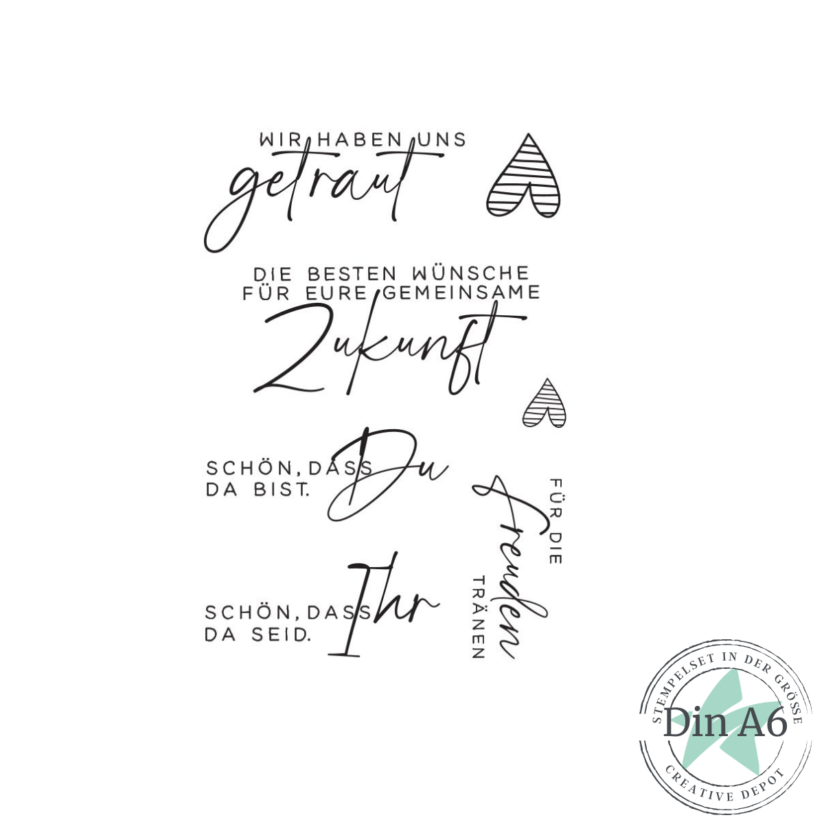 Stempelset - Moderne Hochzeit - Erweiterung