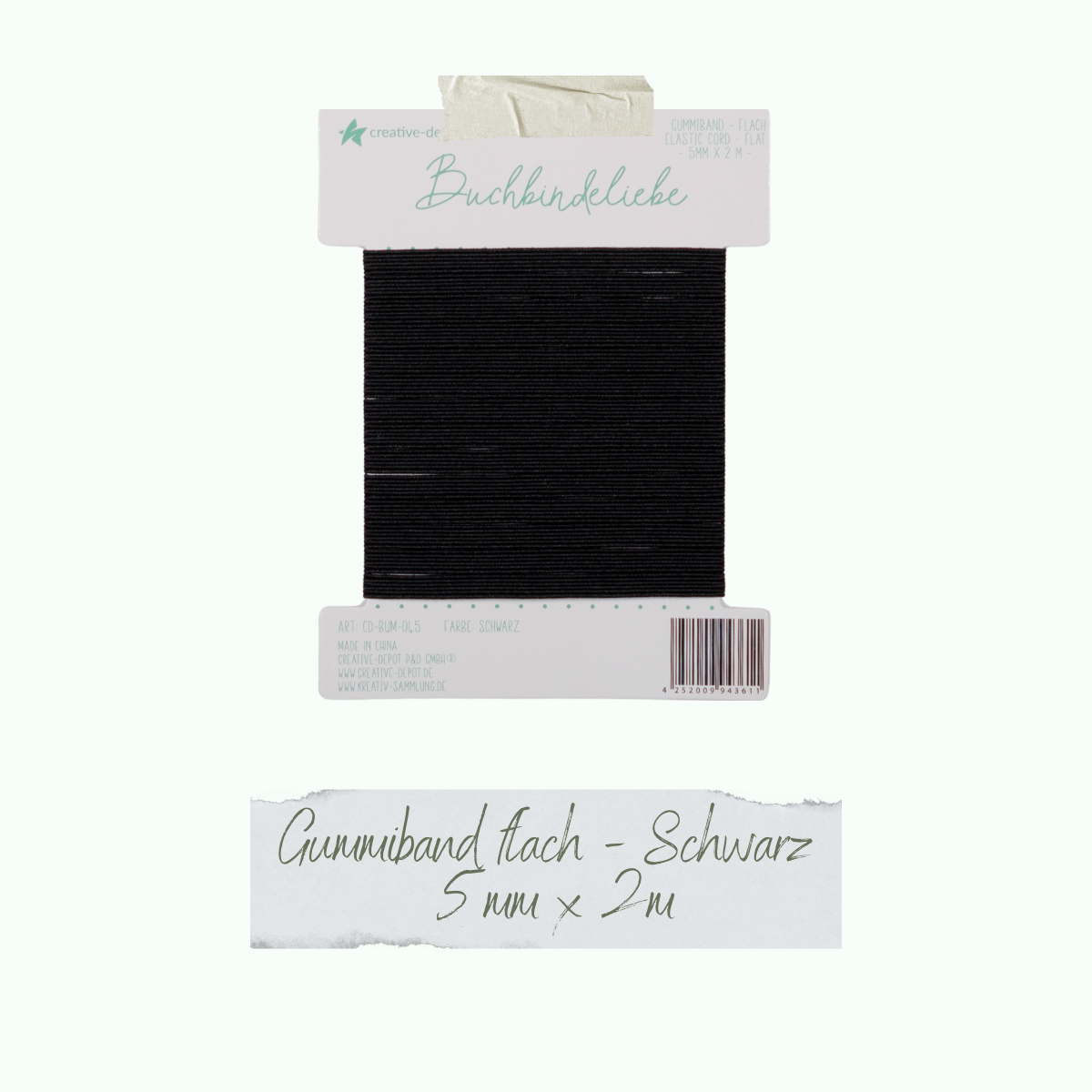 CD-BUM-045_Gummiband-flach-Schwarz