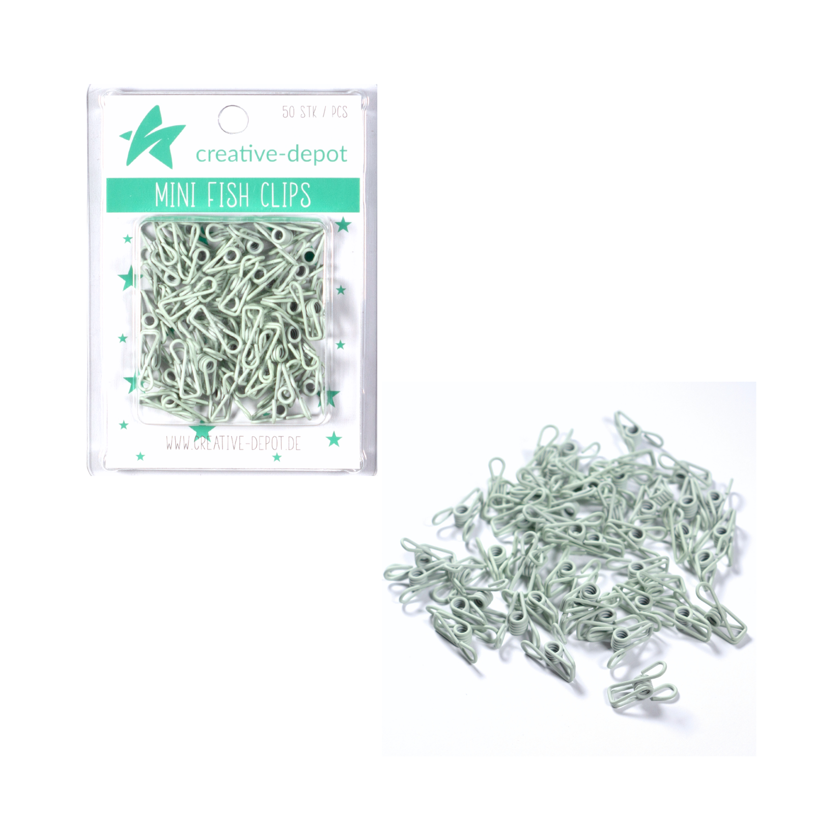 Mini Fish Clip - Babymint - Matt