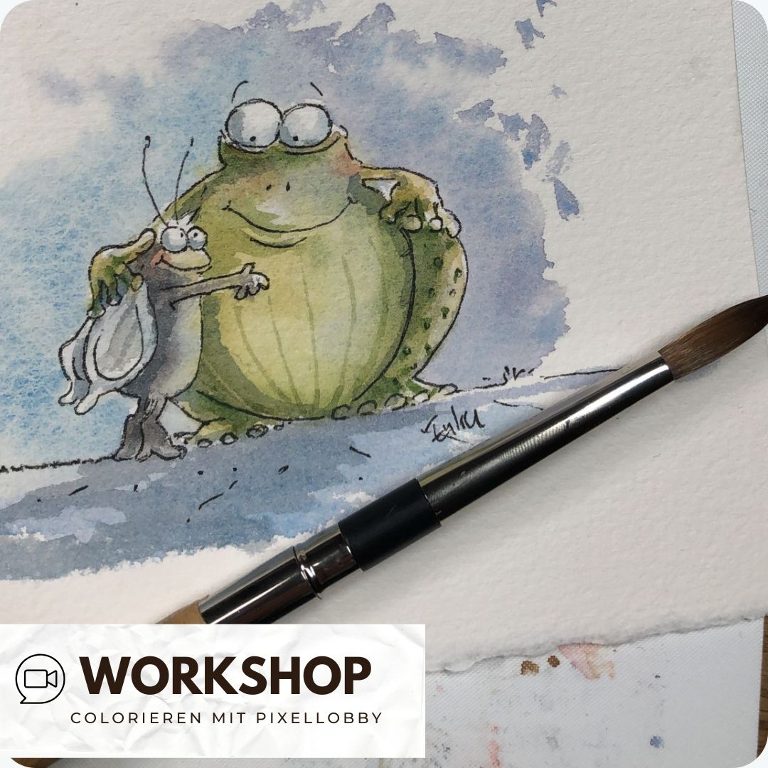 Zoom Workshop Colorieren mit Stephie von Pixellobby am 07.05.2026