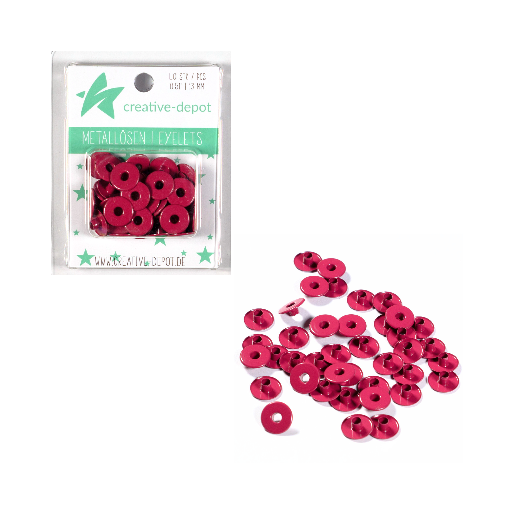 Breite Eyelets - Herbstbeere - 13 mm