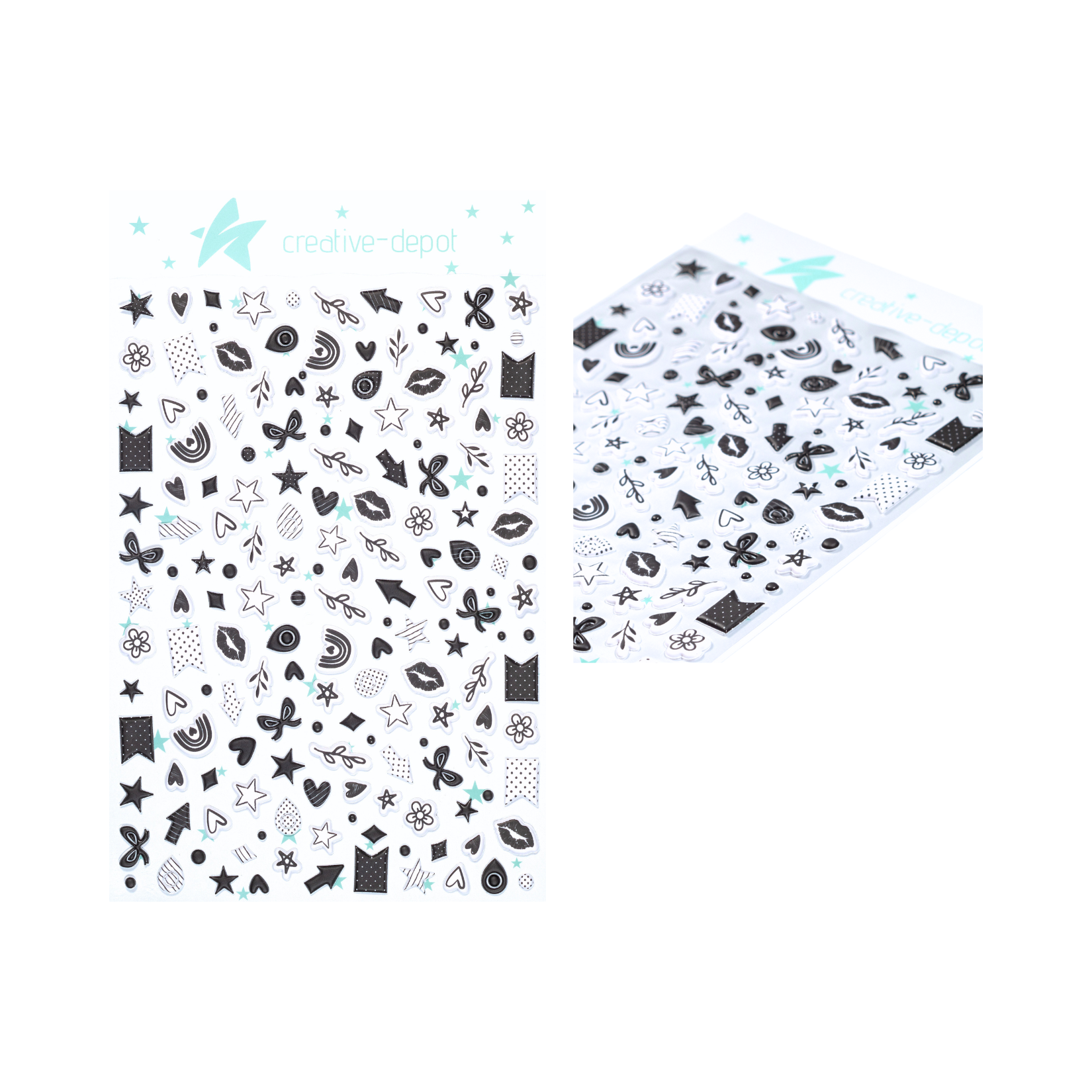 Puffy Sticker - Schwarz 