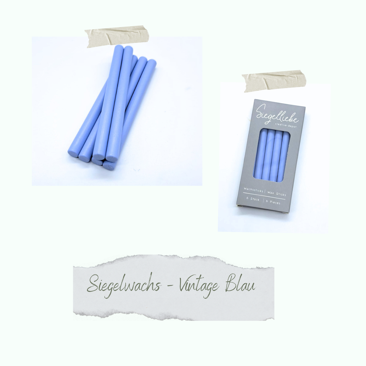 Wax sticks - Vintage Blau - Siegelliebe