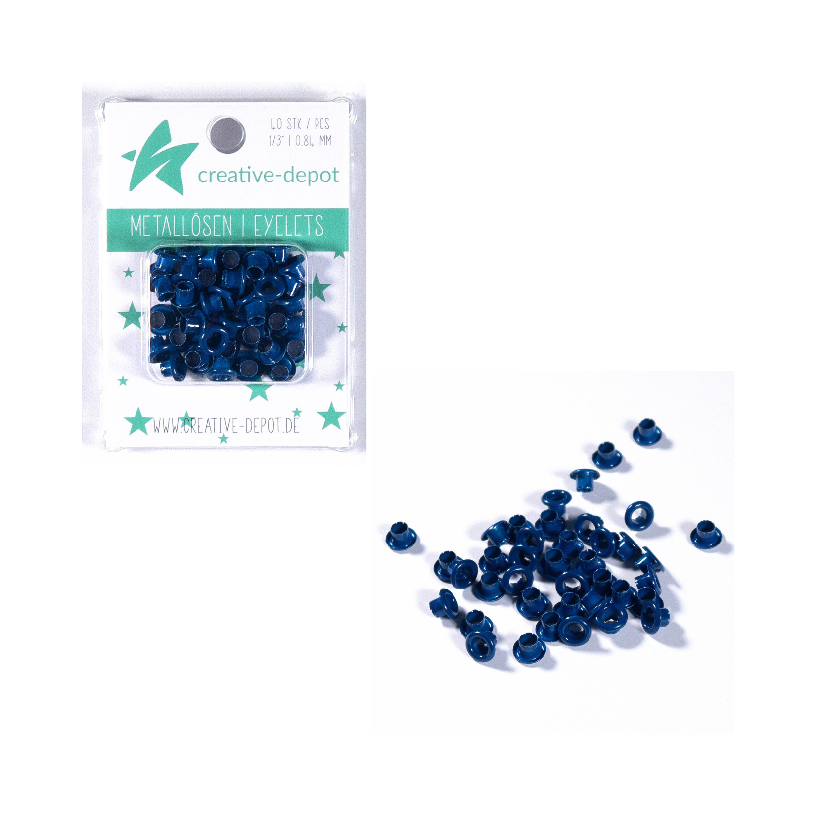 Eyelets - Marineblau - 8mm