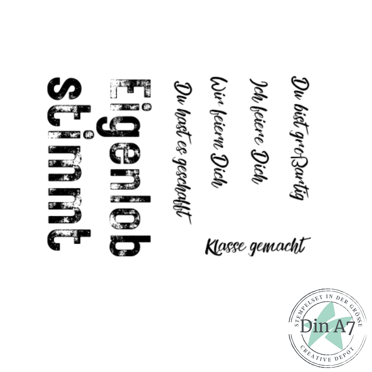 Stempelset - Goodie - Eigenlob stimmt