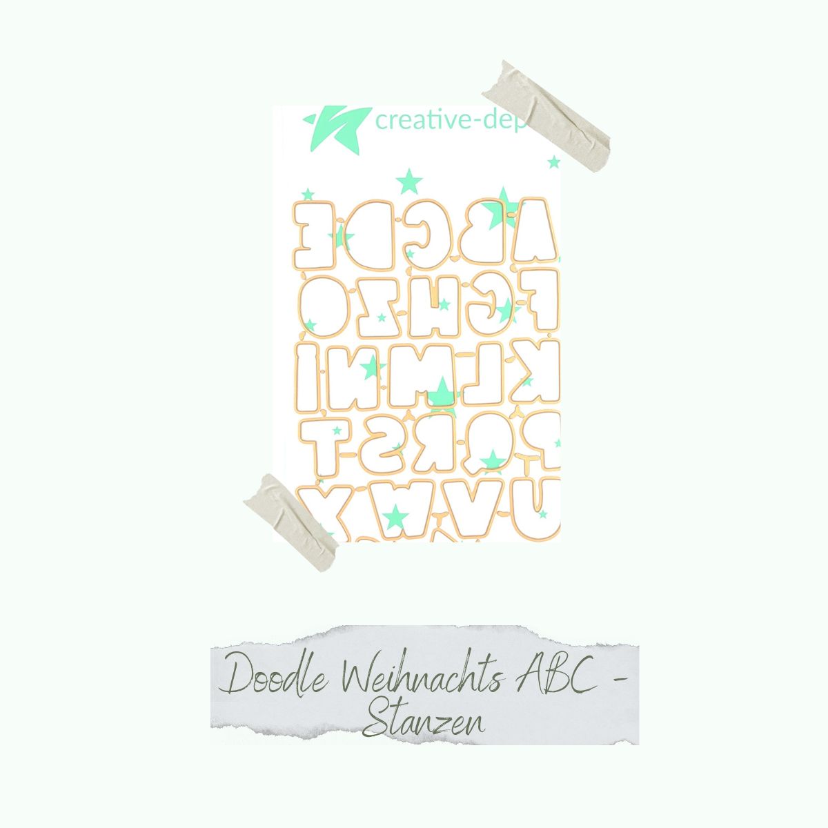 CD-Di-734-Doodle-Weihnachts-ABC-Stanzen Die - Doodle Weihnachts-ABC - Stanzen