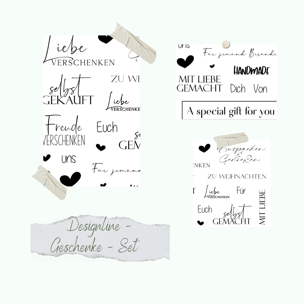 Stamp set - Designline - Geschenke Set