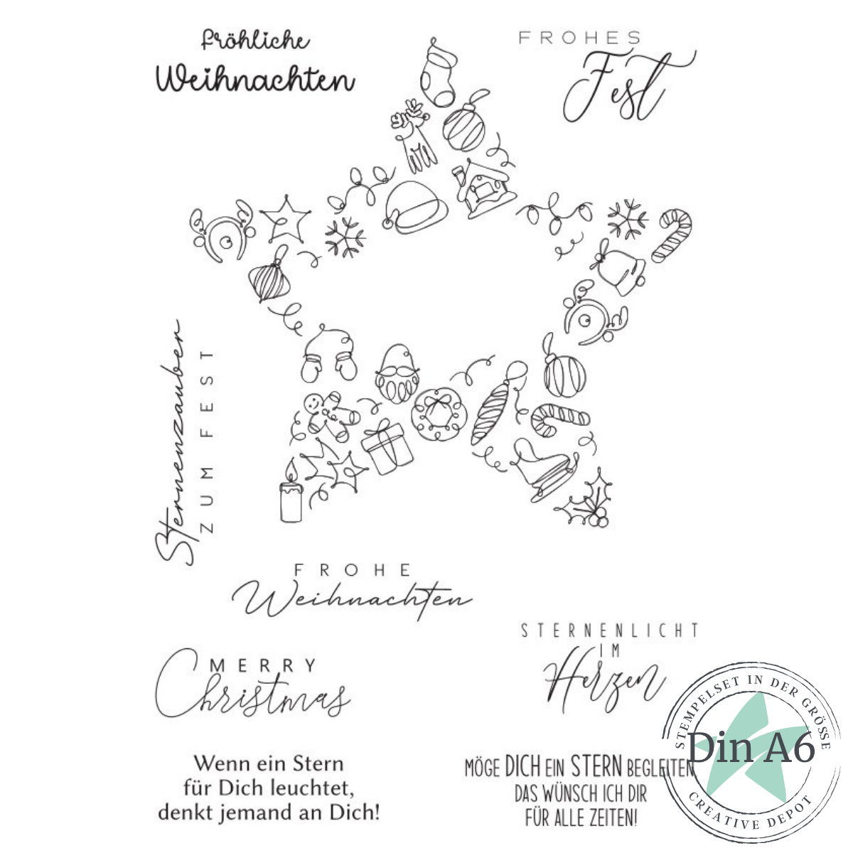 Stempelset - Möge dich ein Stern begleiten Stempelset - Möge dich ein Stern begleiten