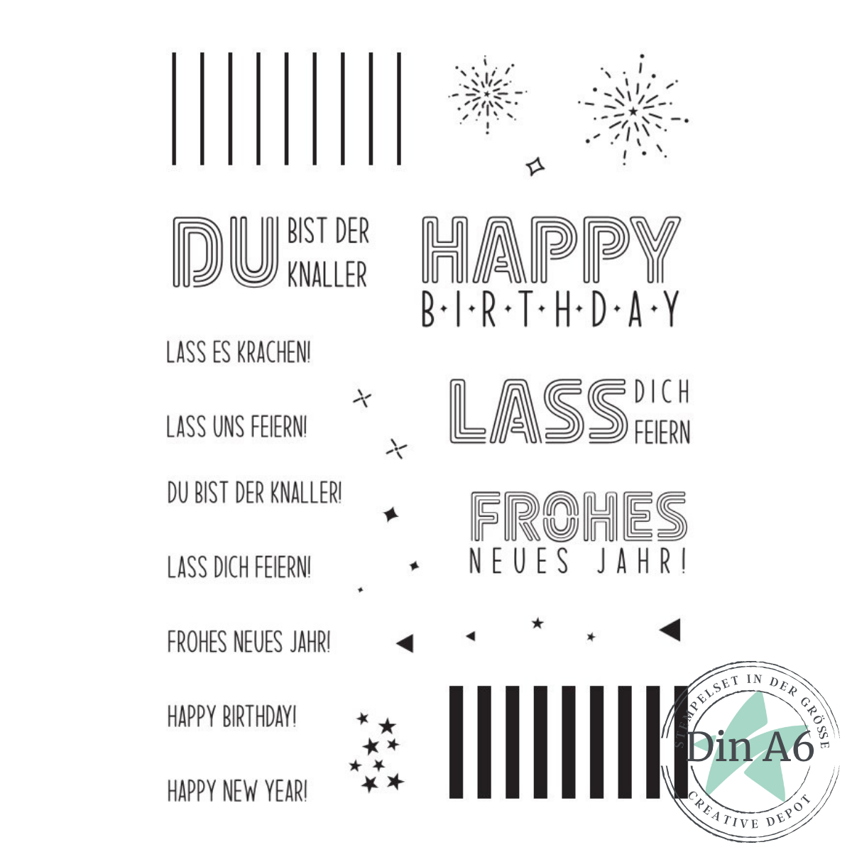 Stempelset - Du bist der Knaller 