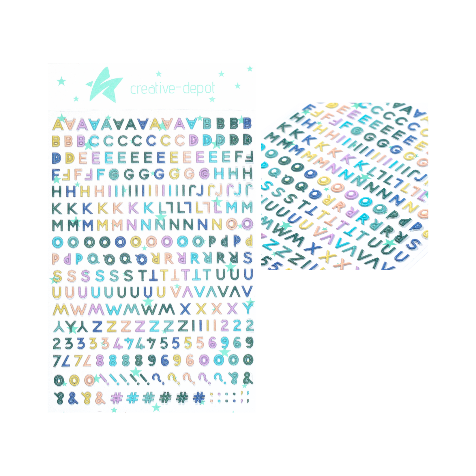Puffy Sticker - Mini - ABC - Spring