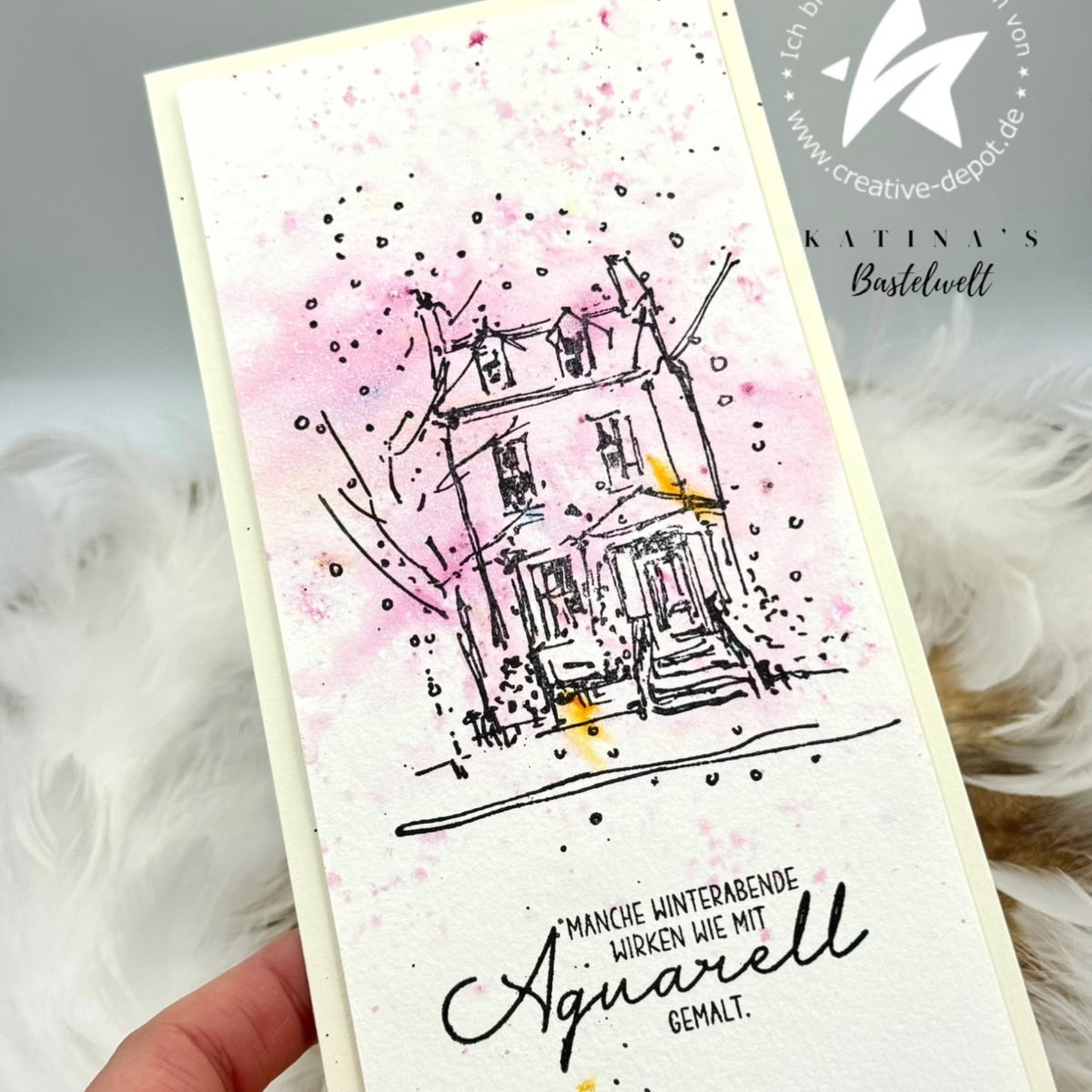 Stempelset - Winterhaus