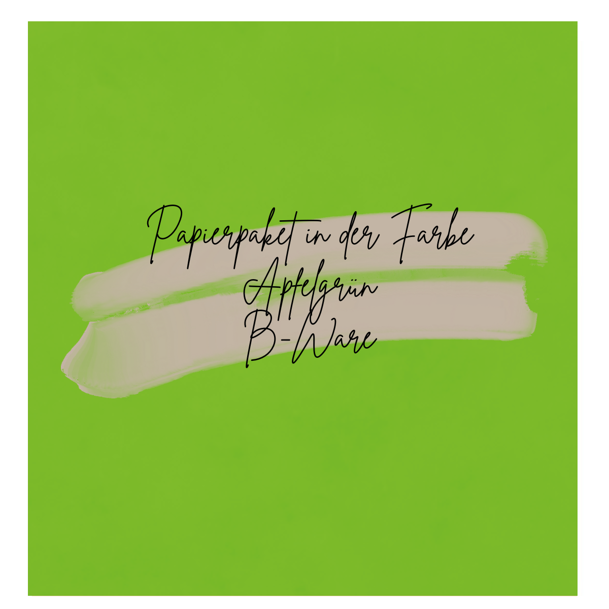 Aktionsartikel - Papierpaket - Basic - Apfelgrün - 30 Bögen - B-Ware