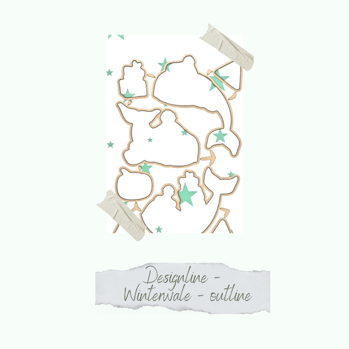 CD-Di-792-Designline-Winterwale-outline Die - Designline - Winterwale - Outline - Nur noch so lange der Vorrat reicht