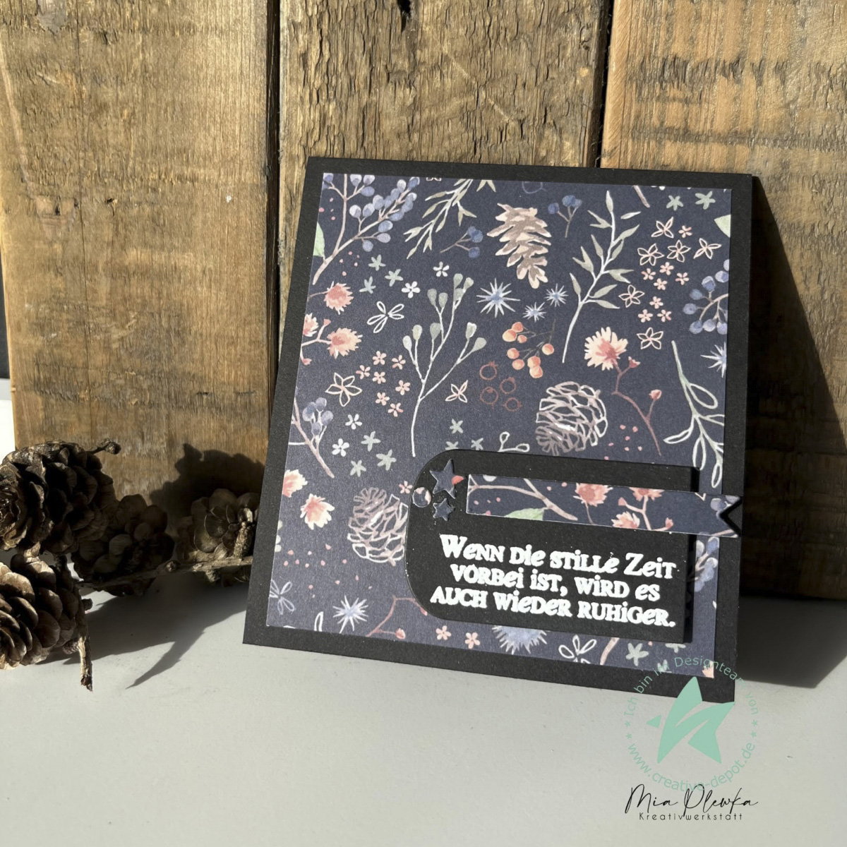 Designer paper – Winter Miscellany – Blue – Printed on both sides