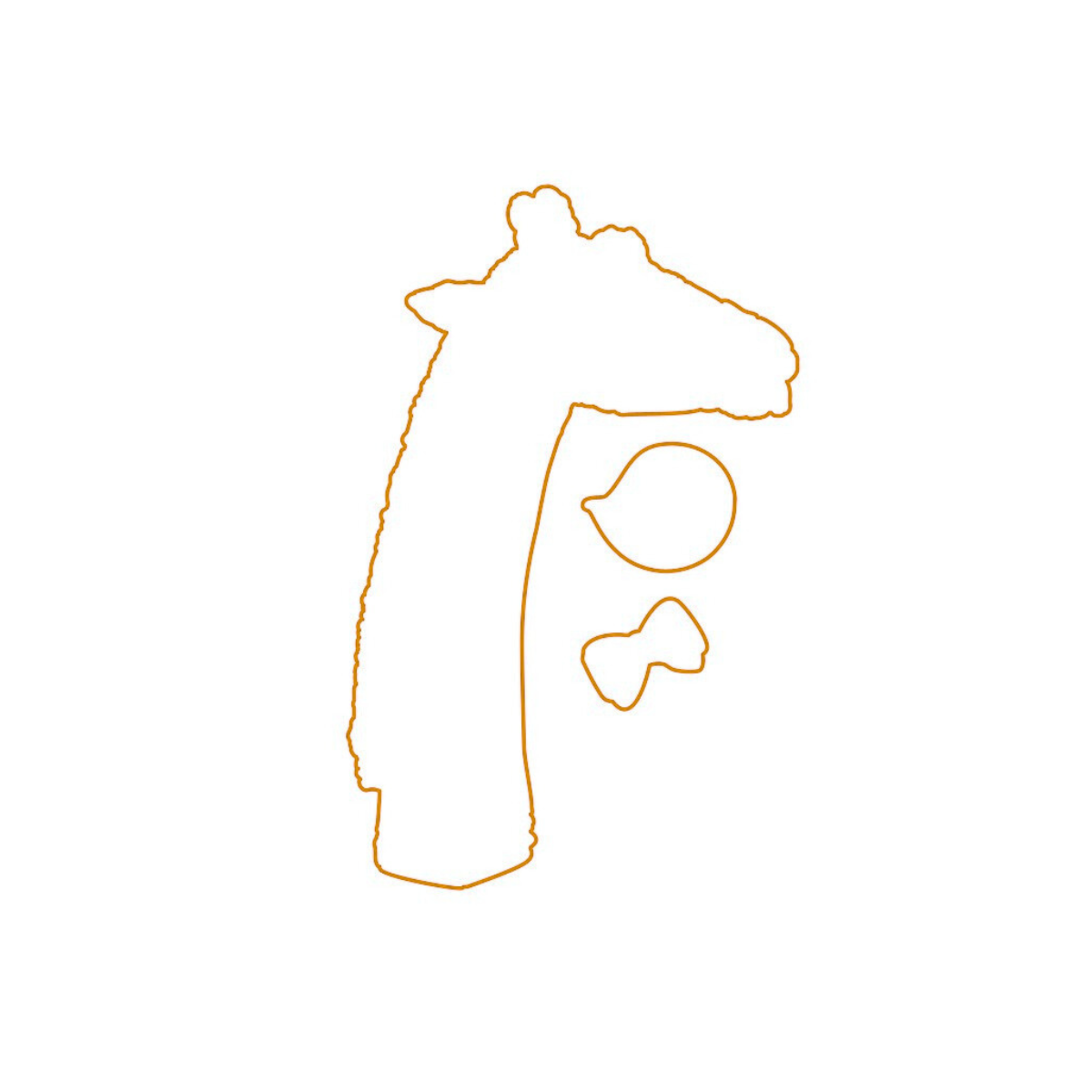 Die - Giraffe Gerda - Outline