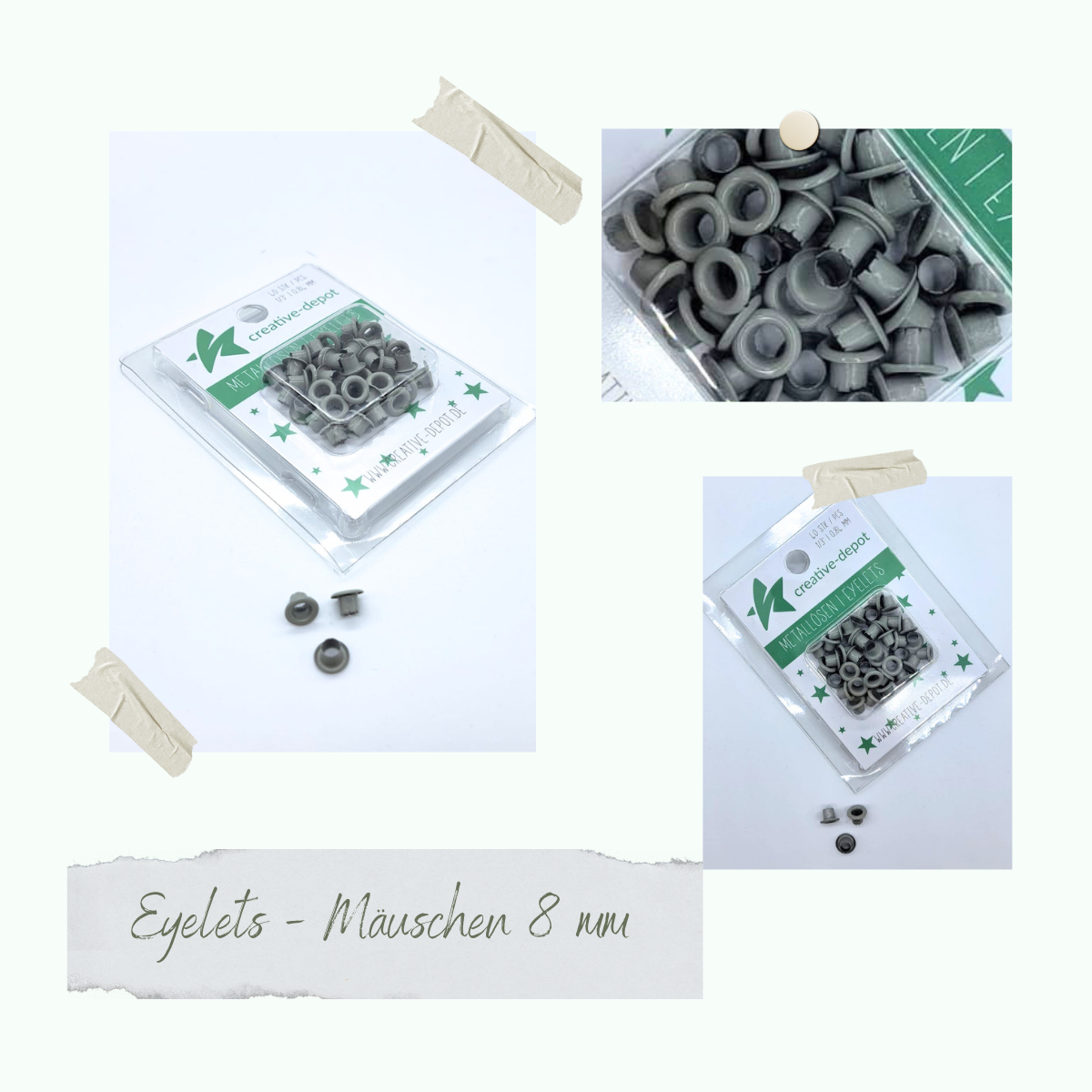 CD-EY-038 Eyelets - Mäuschen - 8mm
