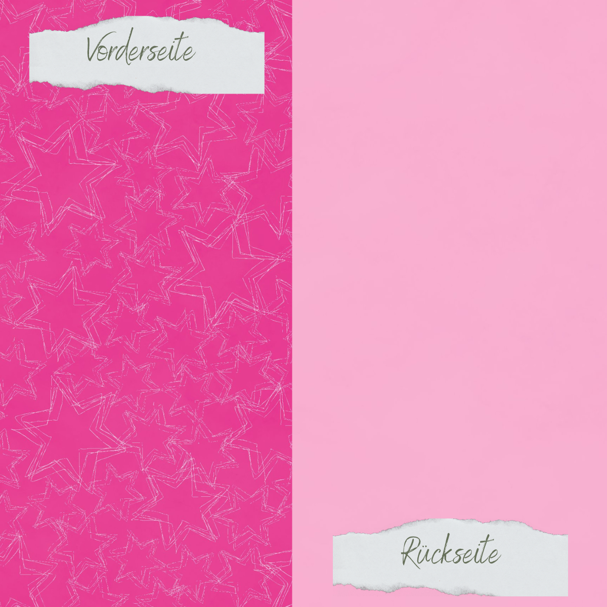 Designpapier - Basic - Sommerpink - Doodle Sterne + Uni hell - Doppelseitig bedruckt    Designpapier - Basic - Sommerpink - Doodle Sterne + Uni hell - Doppelseitig bedruckt