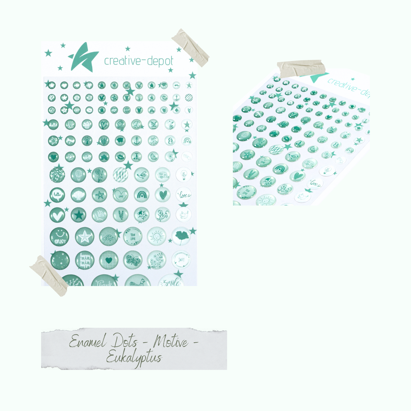 Enamel Dots - Motive - Eukalyptus