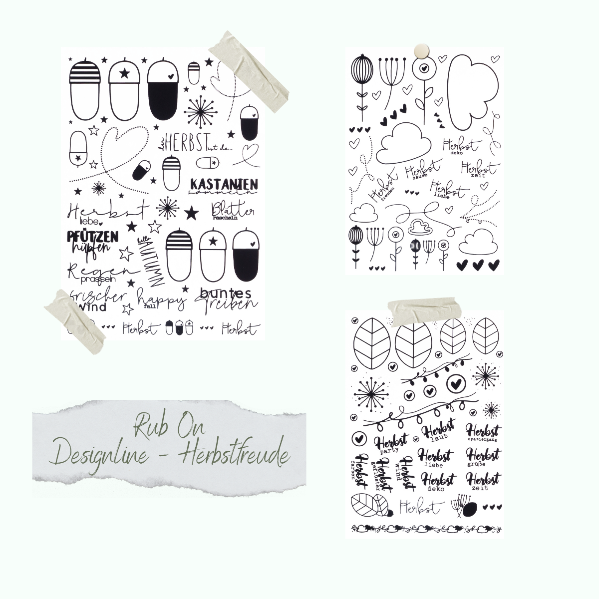 Glamourliebe - Designline - Herbstfreude - A5 - 3 Bögen Glamourliebe - Designline - Herbstfreude - A5 - 3 Bögen