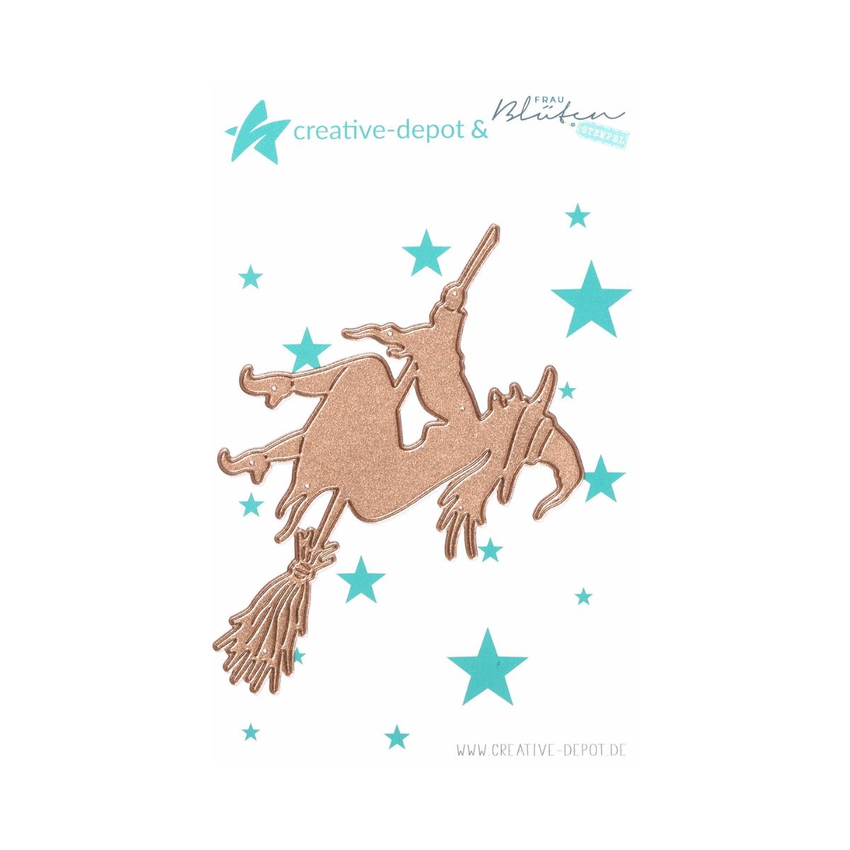 Die - Designline - Hexe auf Besen