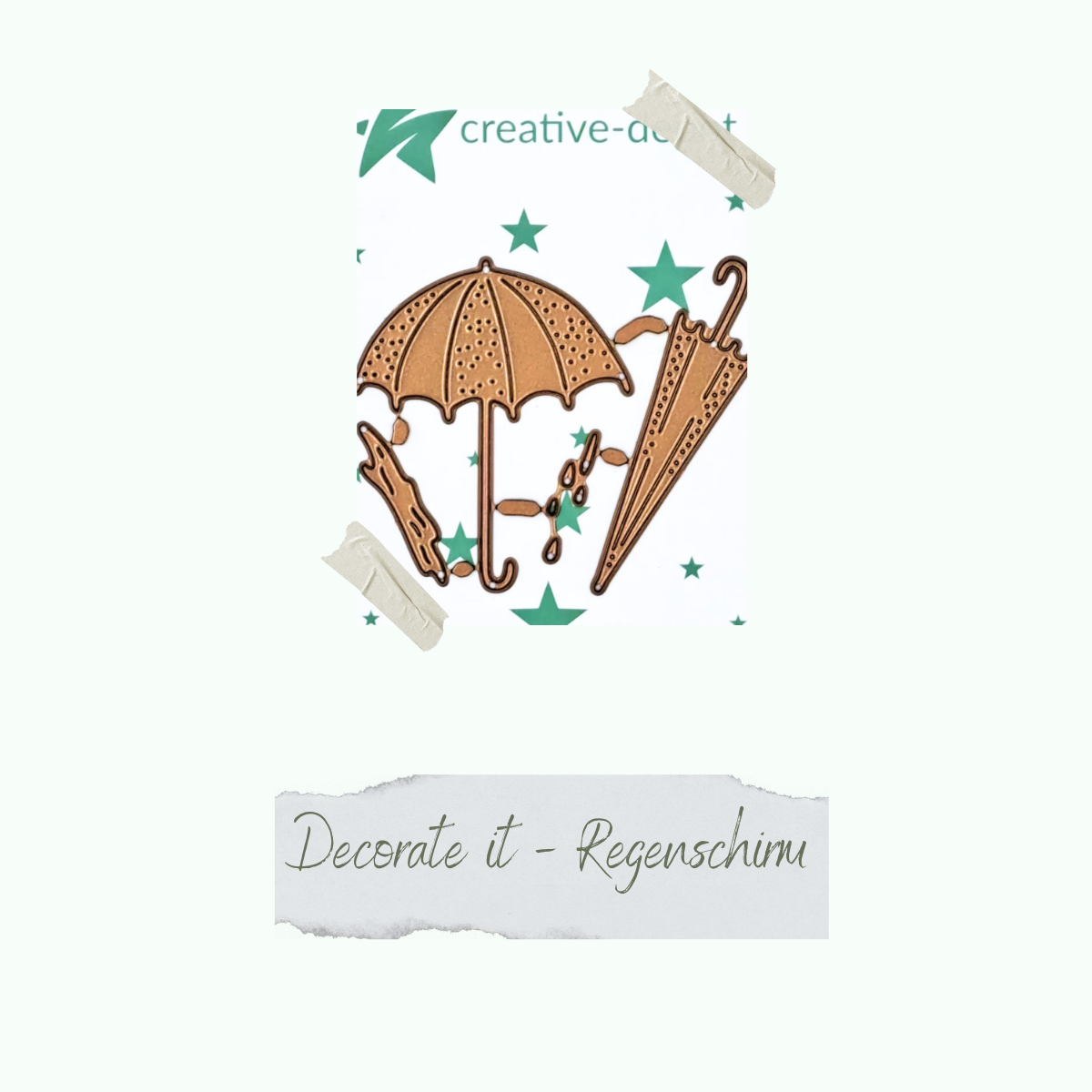 CD-Die-1158 Die - Decorate it - Regenschirme