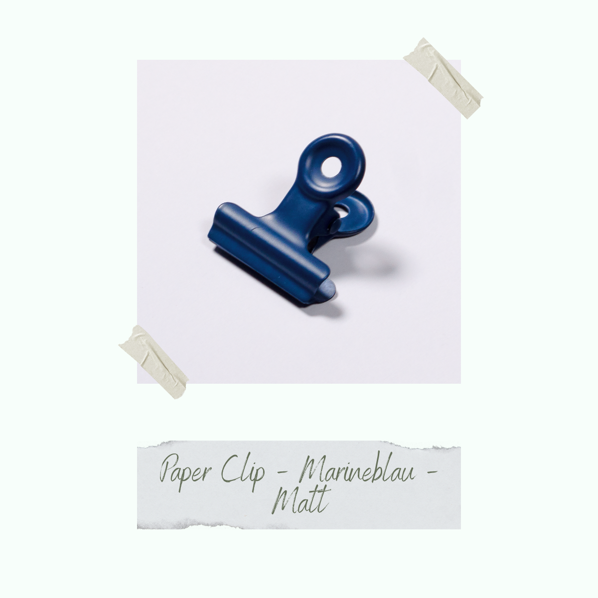 Paper Clip - Marineblau - Matt