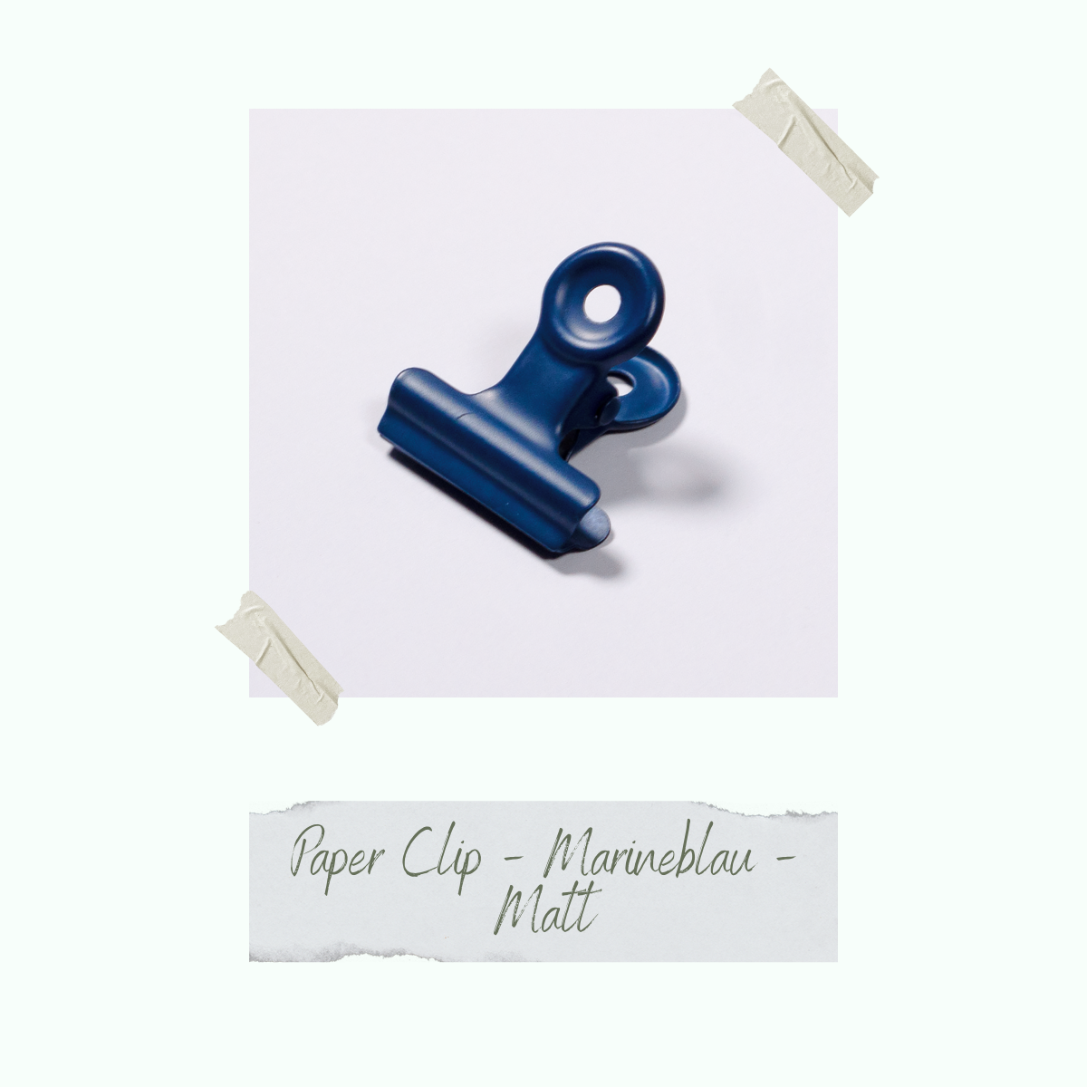 CD-ZB-055_Paper-Clip-Marineblau-Matt-einzeln Paper Clip - Marineblau - Matt